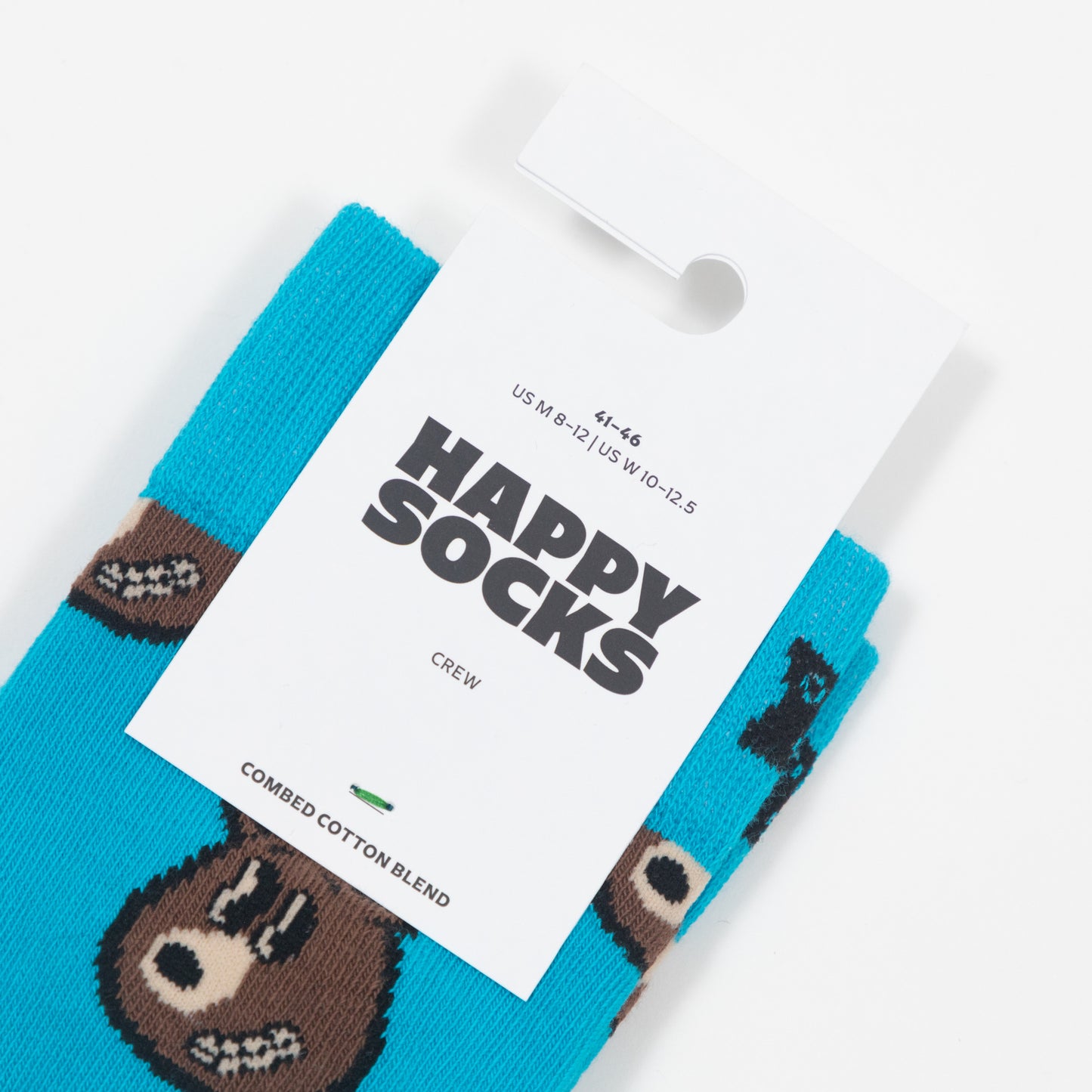 HAPPY SOCKS Bear Socks in BLUE & BROWN