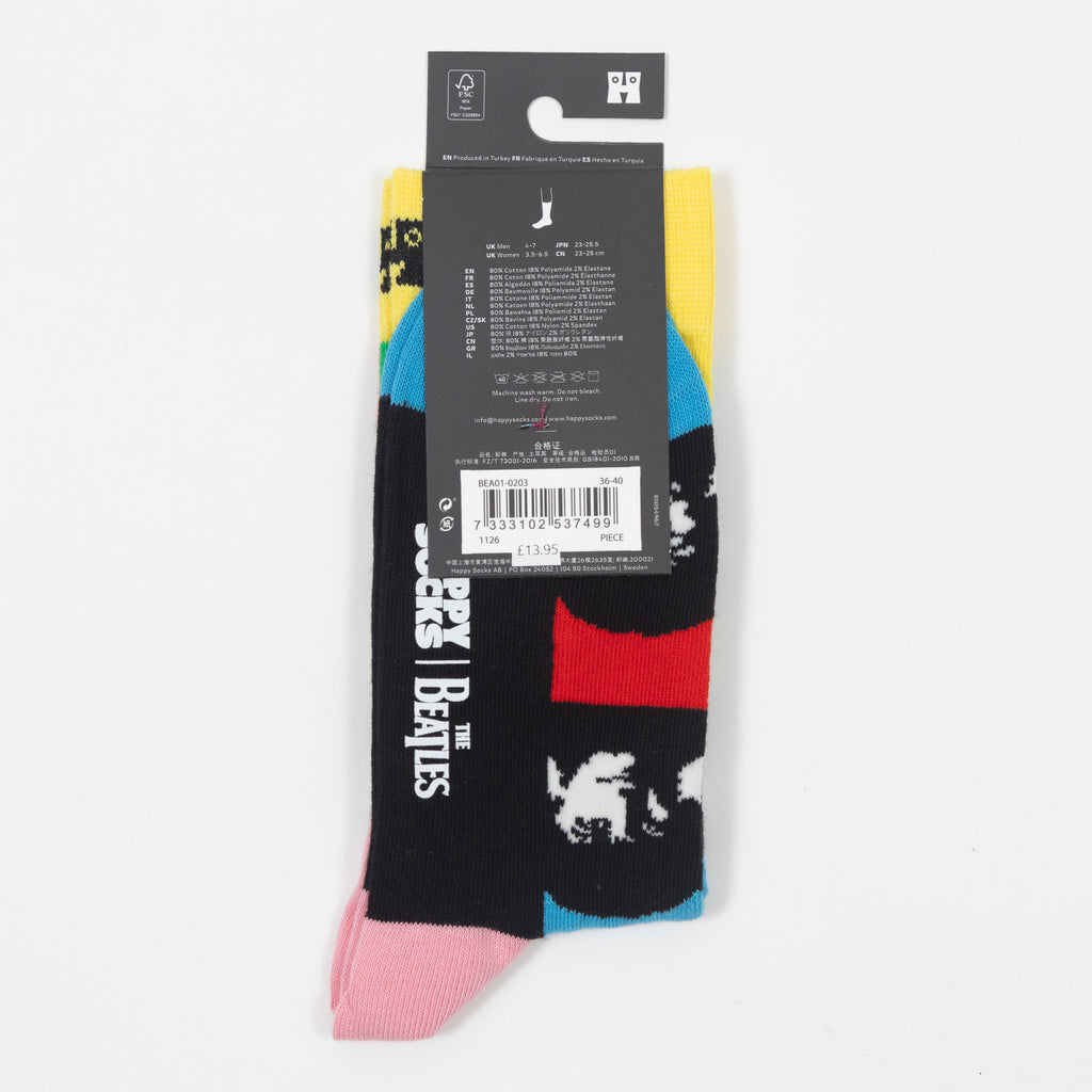 HAPPY SOCKS The Beatles All Together Socks in BLACK