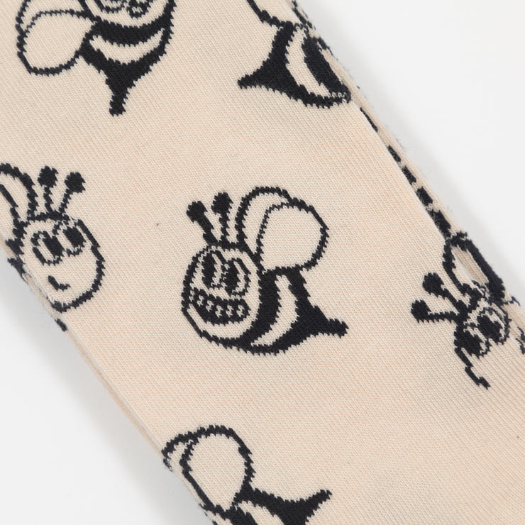 HAPPY SOCKS Bee Socks in CREAM & BLACK