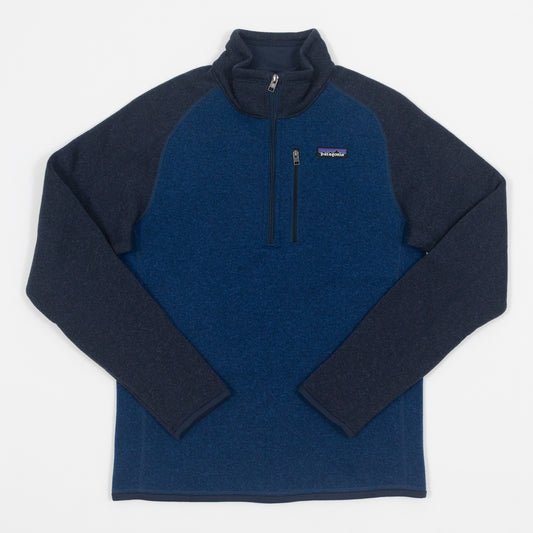 PATAGONIA Better Sweater Quarter Zip Fleece in BLUE