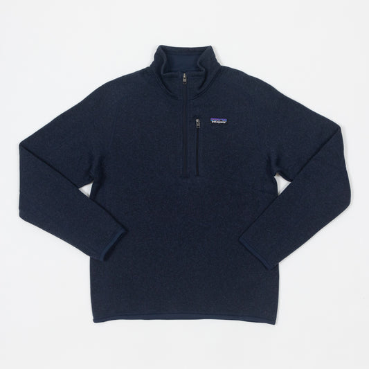 PATAGONIA Better Sweater Quarter Zip Fleece in NAVY