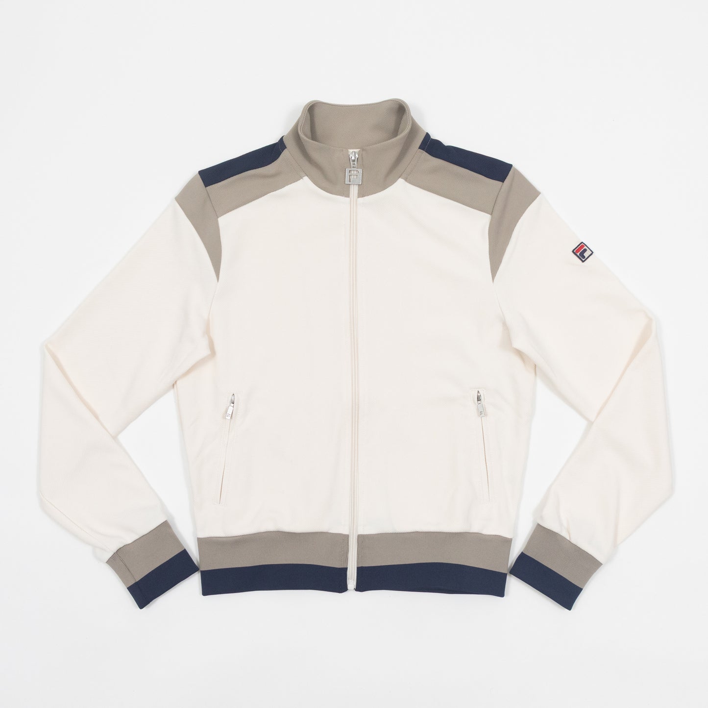Womens FILA Bianca Inspired Track Jacket in CREAM