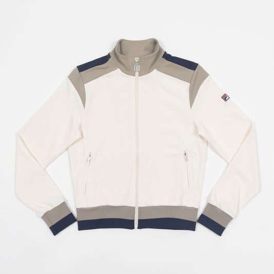 Womens FILA Bianca Inspired Track Jacket in CREAM