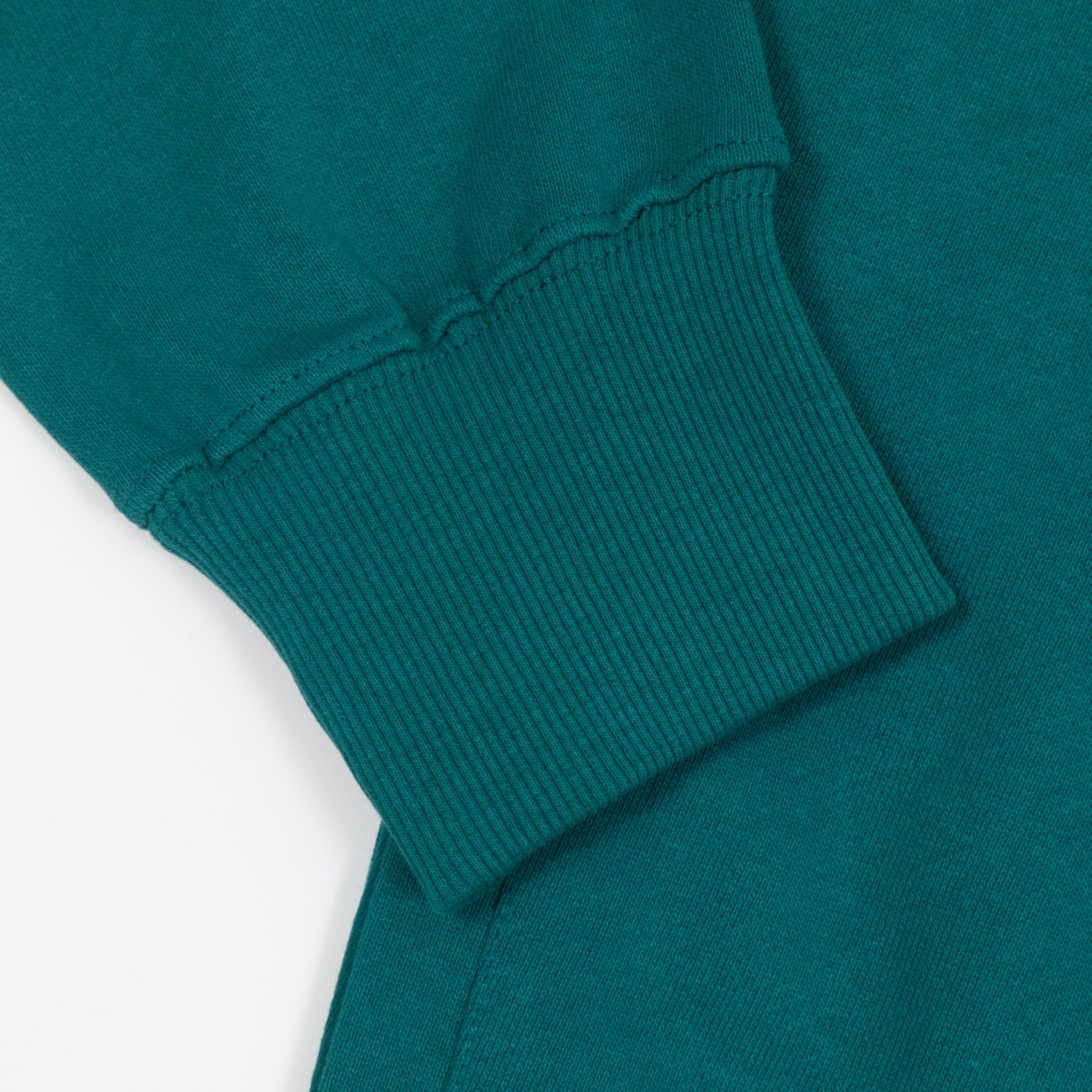 HUF Big Block Quarter Zip Terry Sweatshirt in GREEN