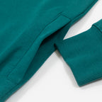HUF Big Block Quarter Zip Terry Sweatshirt in GREEN