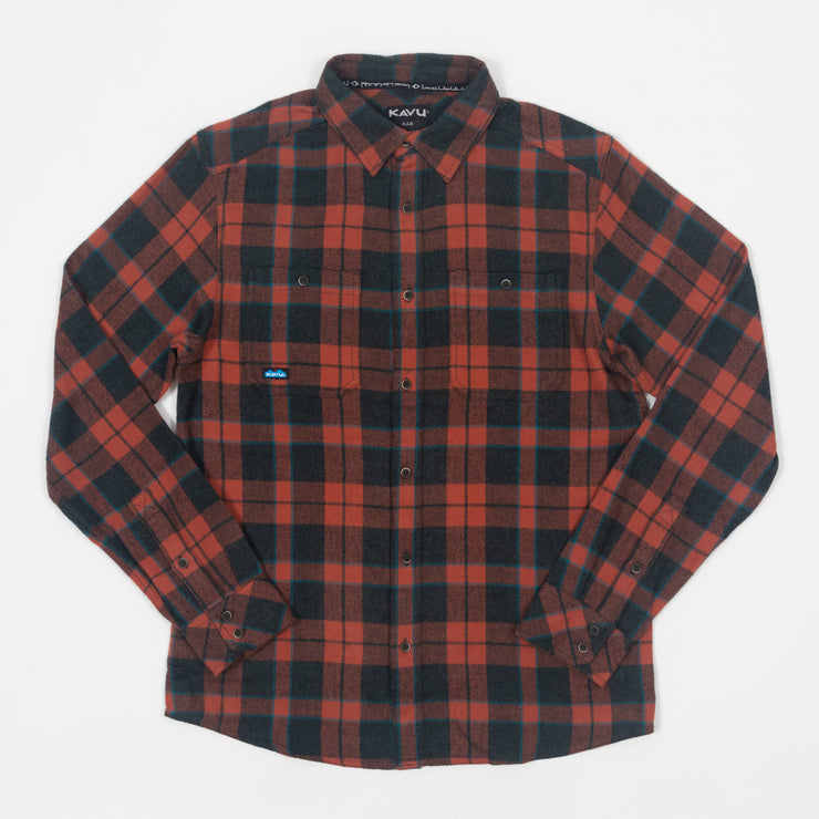 KAVU Big Joe Check Shirt in RED & BLACK