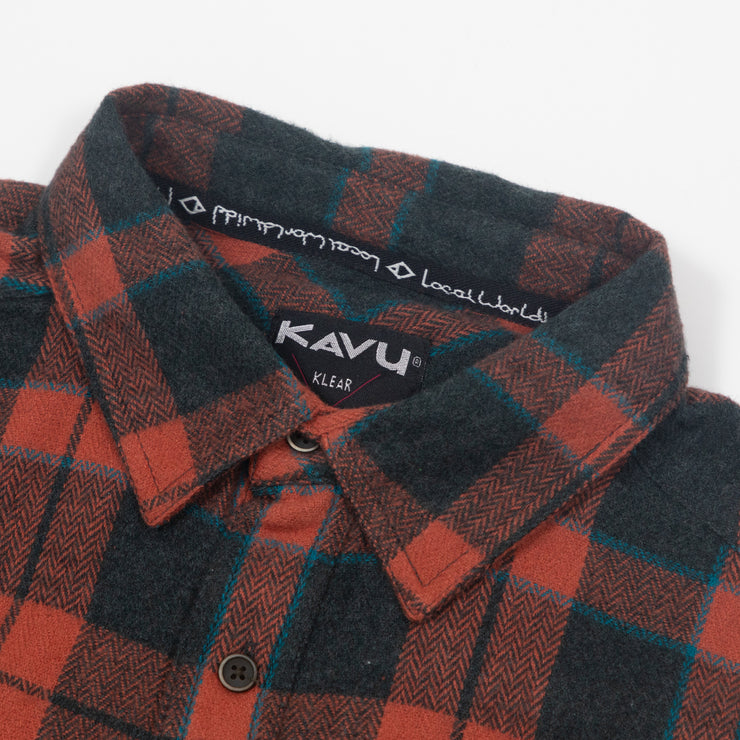 KAVU Big Joe Check Shirt in RED & BLACK