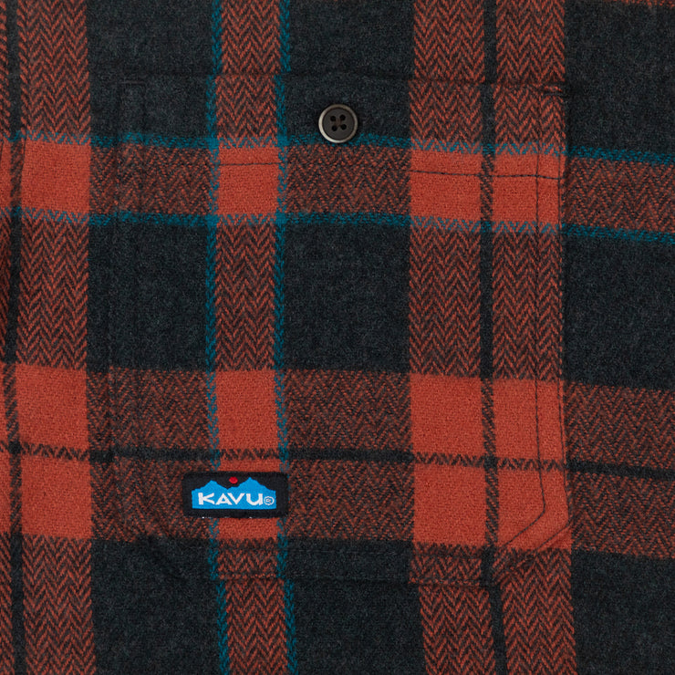 KAVU Big Joe Check Shirt in RED & BLACK