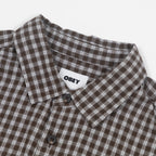 OBEY Bigwig Andy Woven Shirt IN BROWN