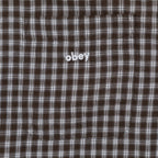 OBEY Bigwig Andy Woven Shirt IN BROWN