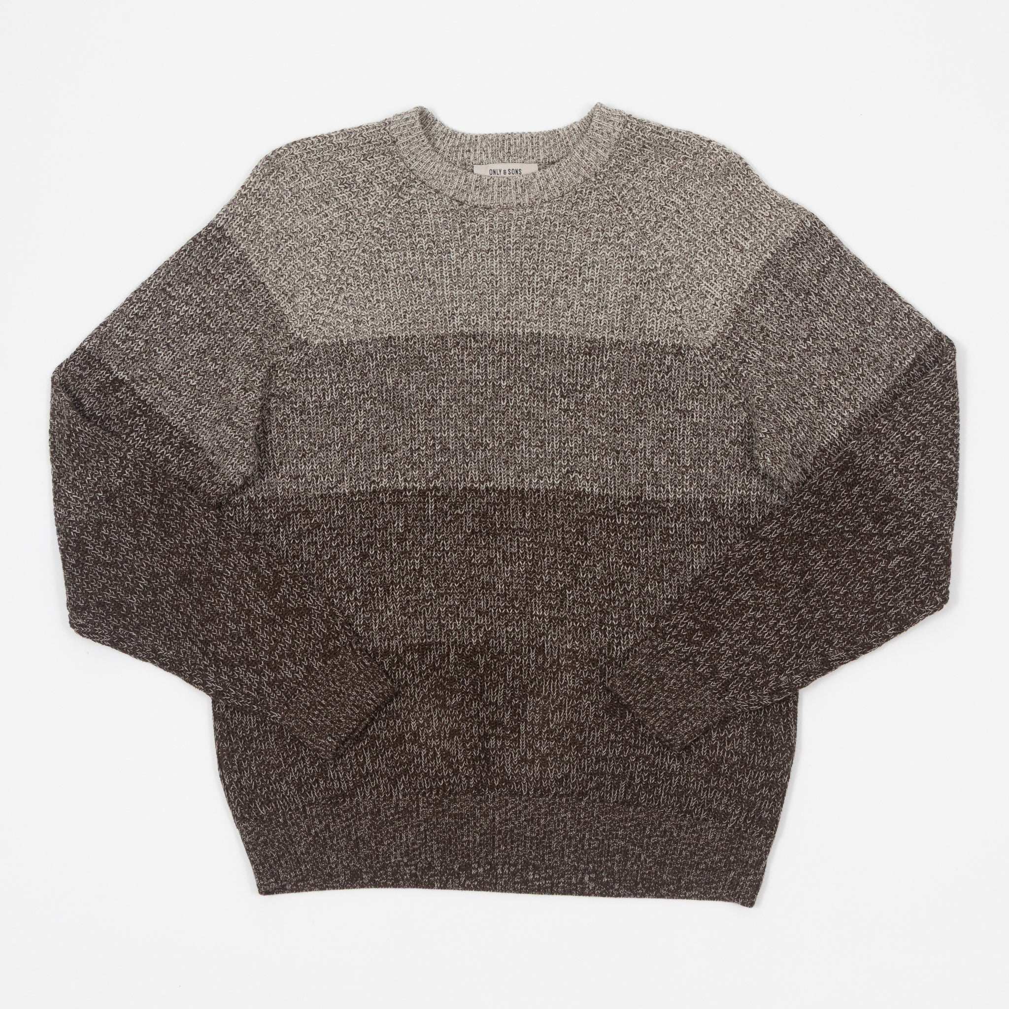 ONLY & SONS Birk Knitted Sweatshirt in BROWN