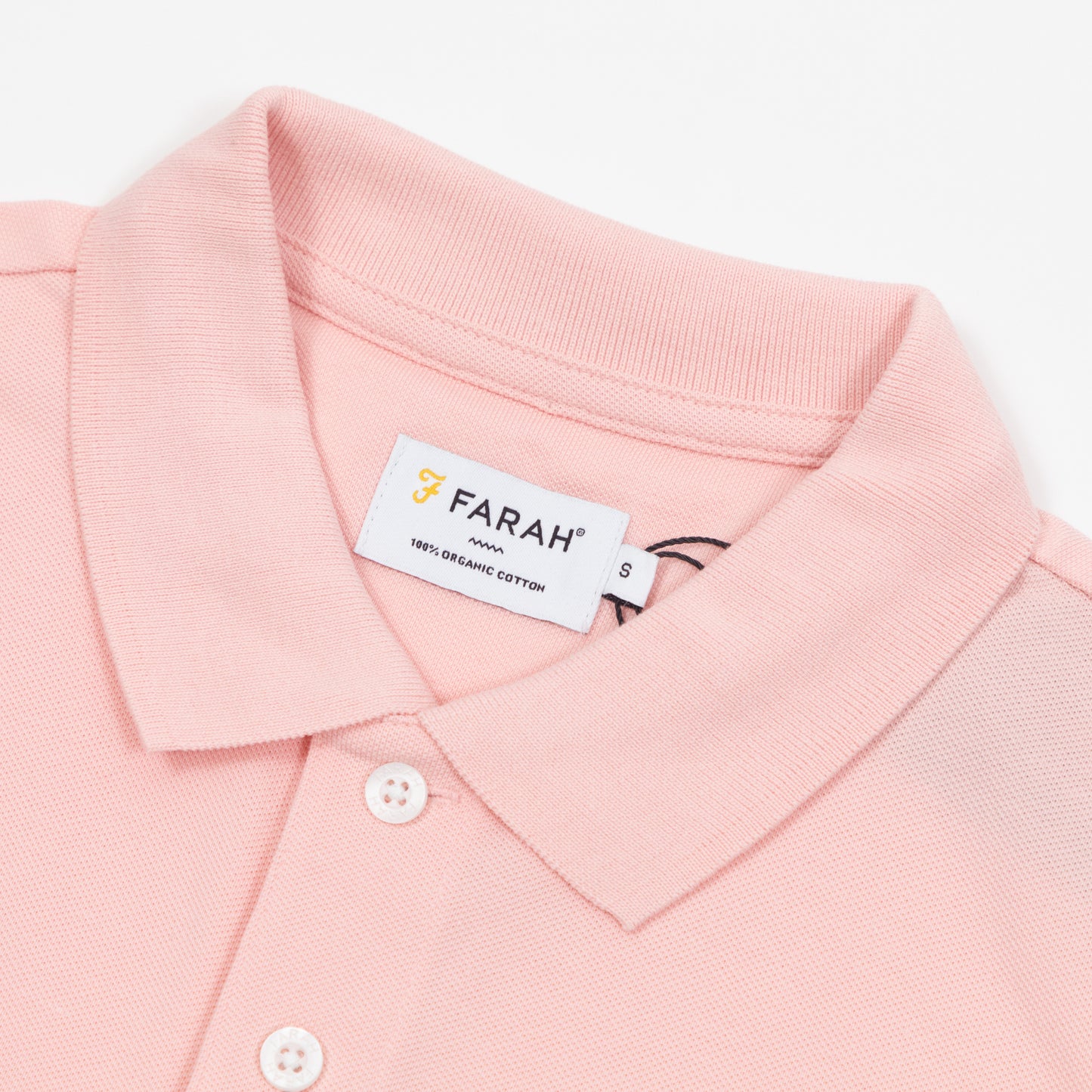 FARAH Blanes Short Sleeve Polo Shirt in PINK