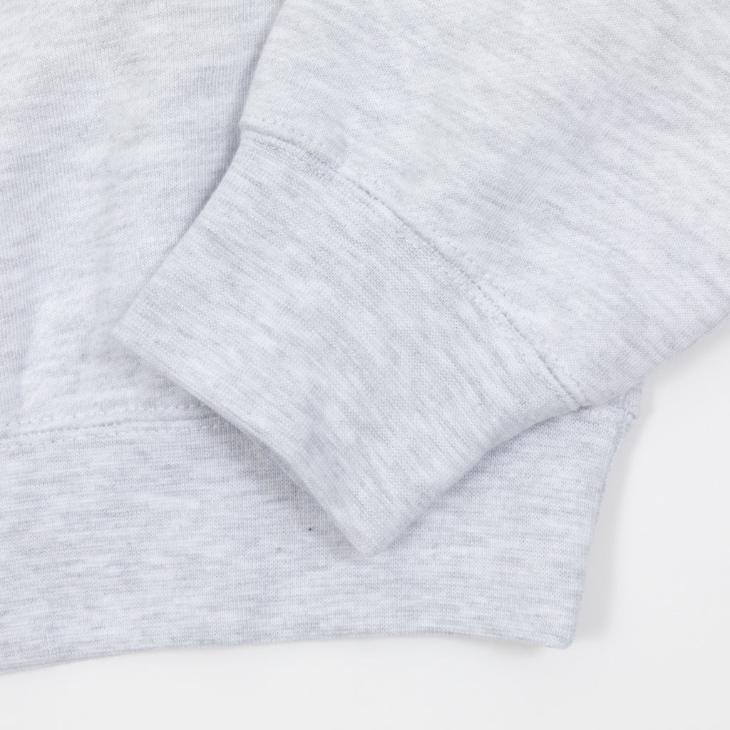 Womens OBEY Blocks Cropped Crew Sweatshirt  in ASH GREY