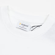 FARAH Blond Graphic Print T-Shirt in WHITE