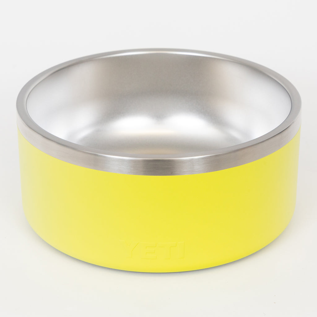 Yeti Small dog water bowl insulated firefly yellow