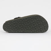 BIRKENSTOCK Boston Suede Leather Sandals in GREEN