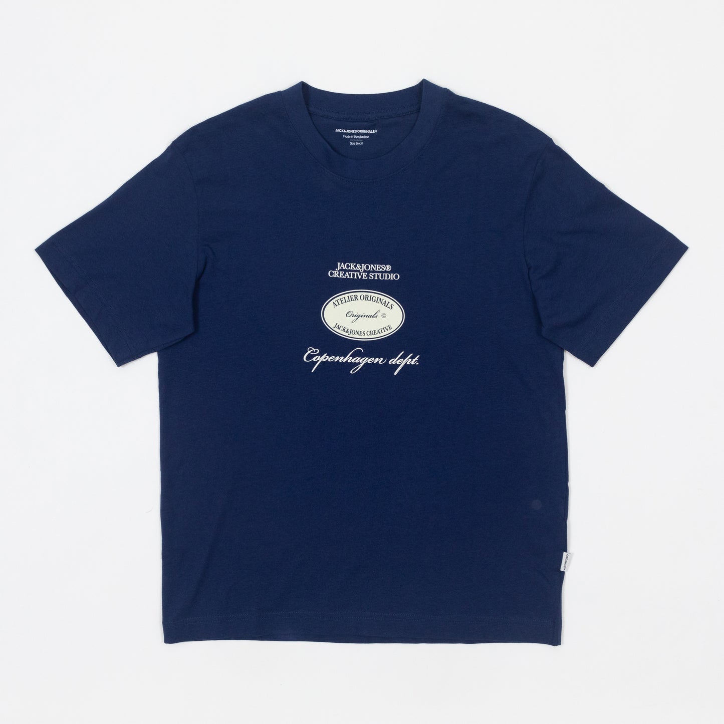 JACK & JONES Boston Graphic T-Shirt in NAVY
