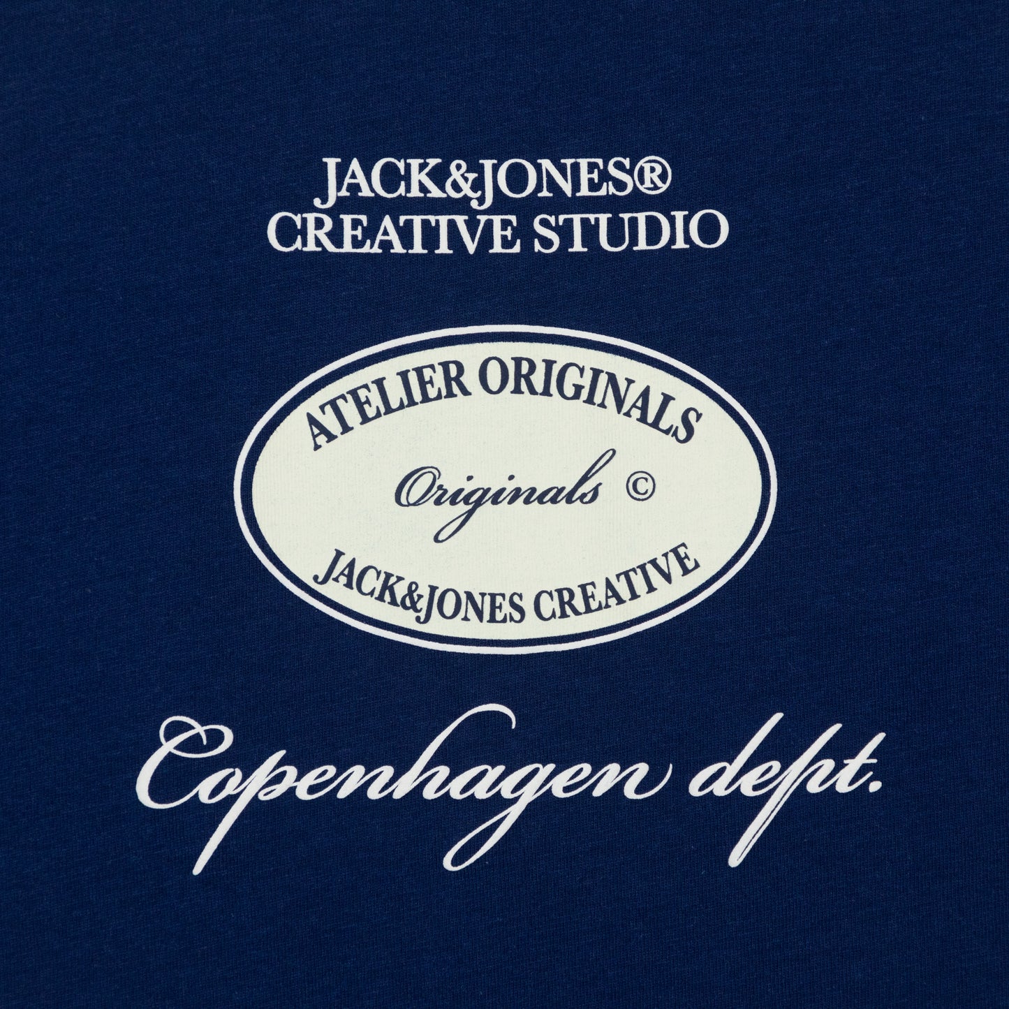 JACK & JONES Boston Graphic T-Shirt in NAVY