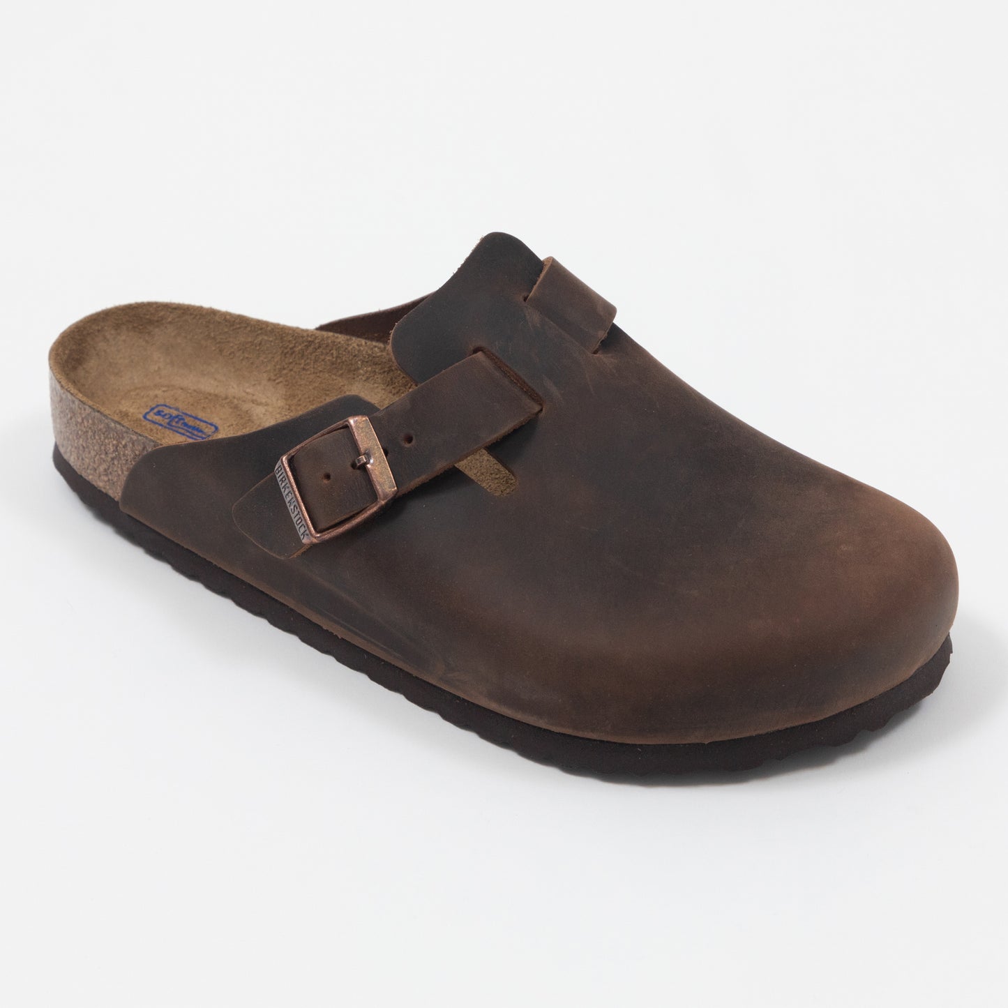 BIRKENSTOCK Boston Soft Footbed Oiled Leather Clogs in DARK BROWN