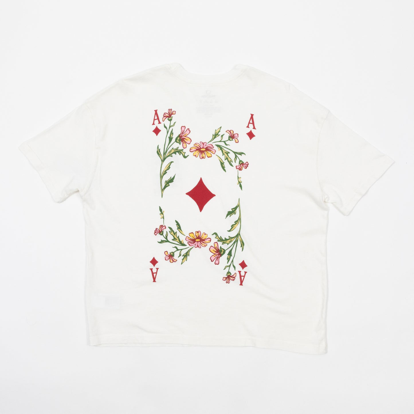 womens brixton graphic oversized t-shirt back view
