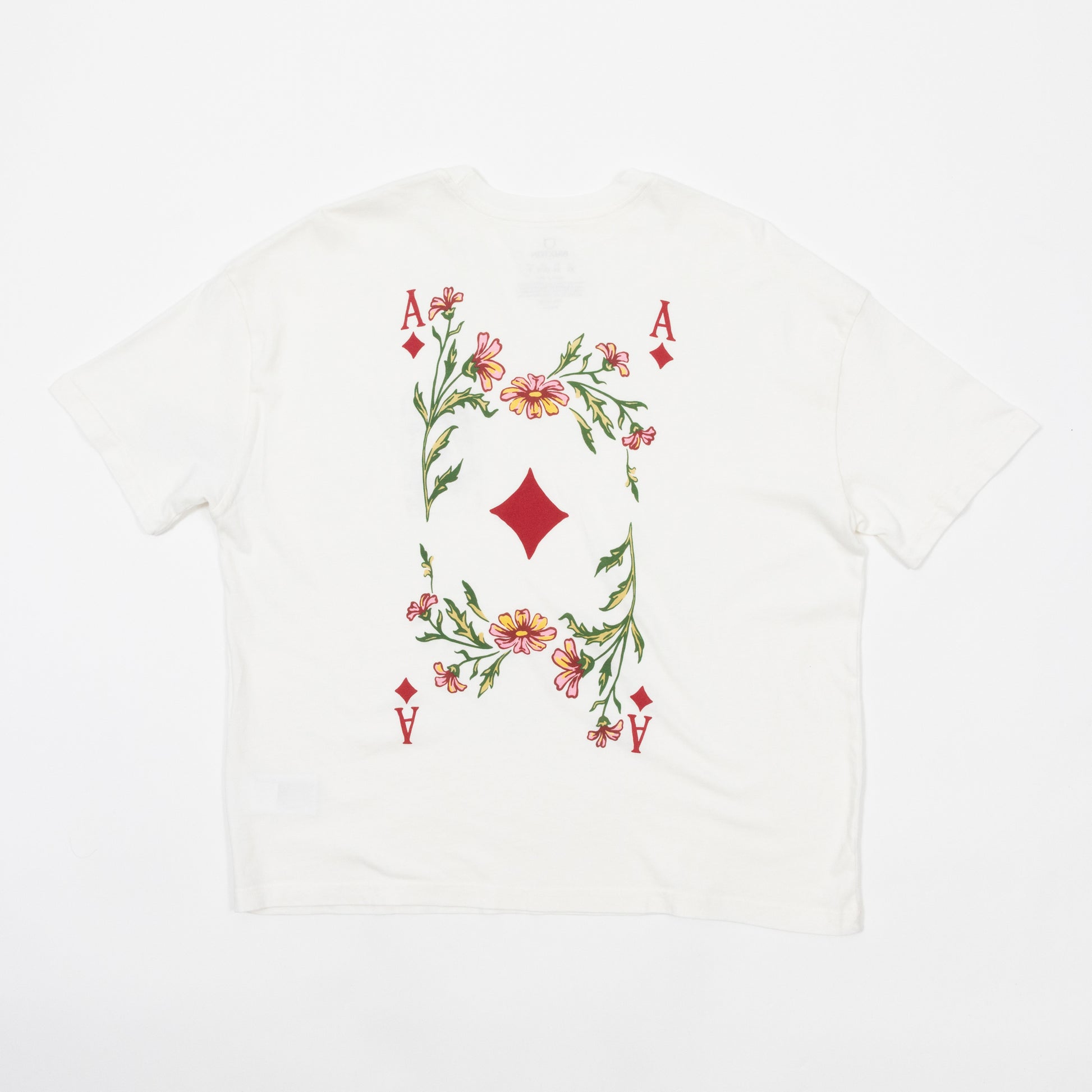 womens brixton graphic oversized t-shirt back view