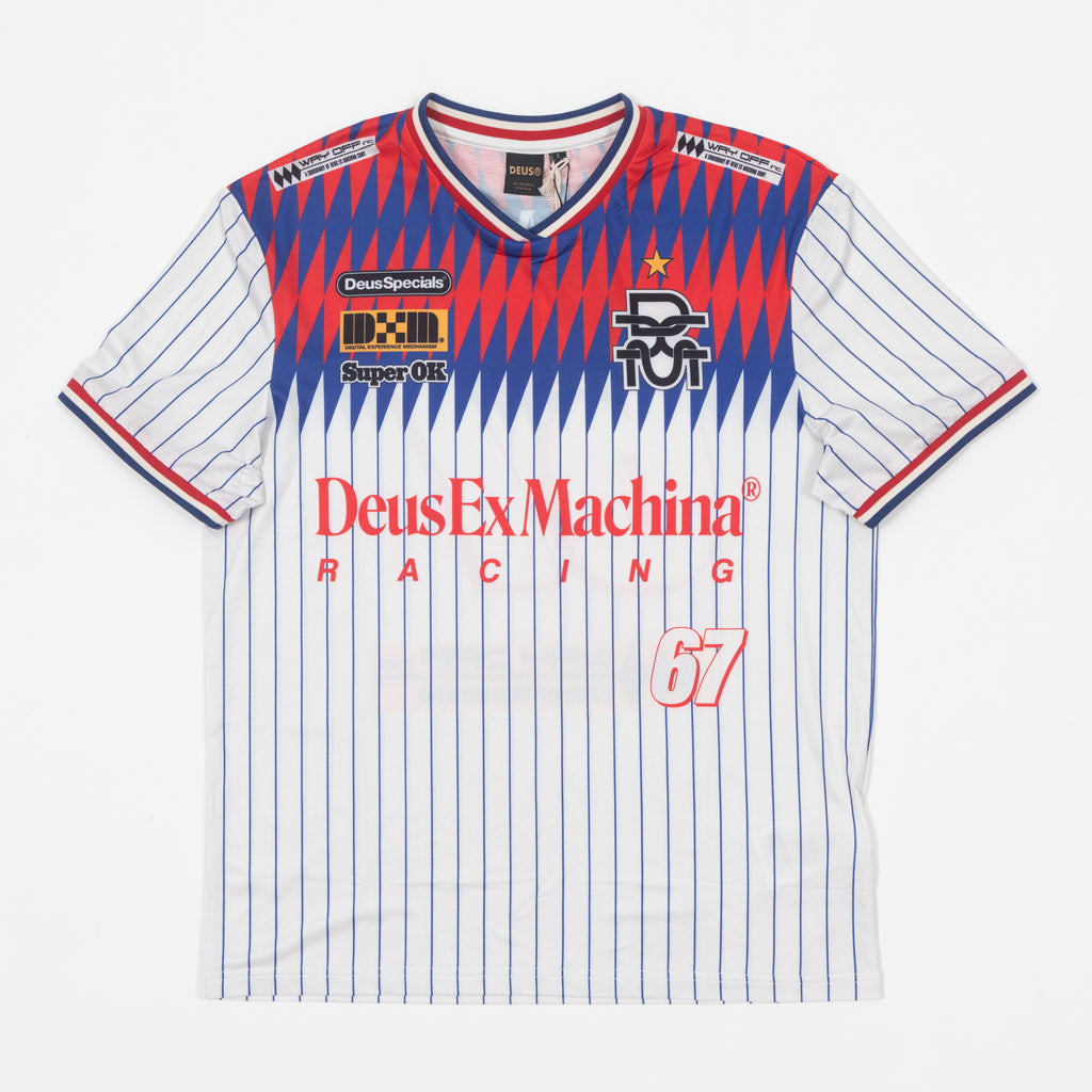Womens DEUS EX MACHINA Bouras Moto Tee in WHITE
