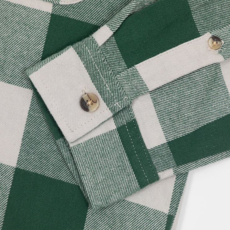 Womens BRIXTON Bowery Boyfriend Flannel Check Shirt in GREEN