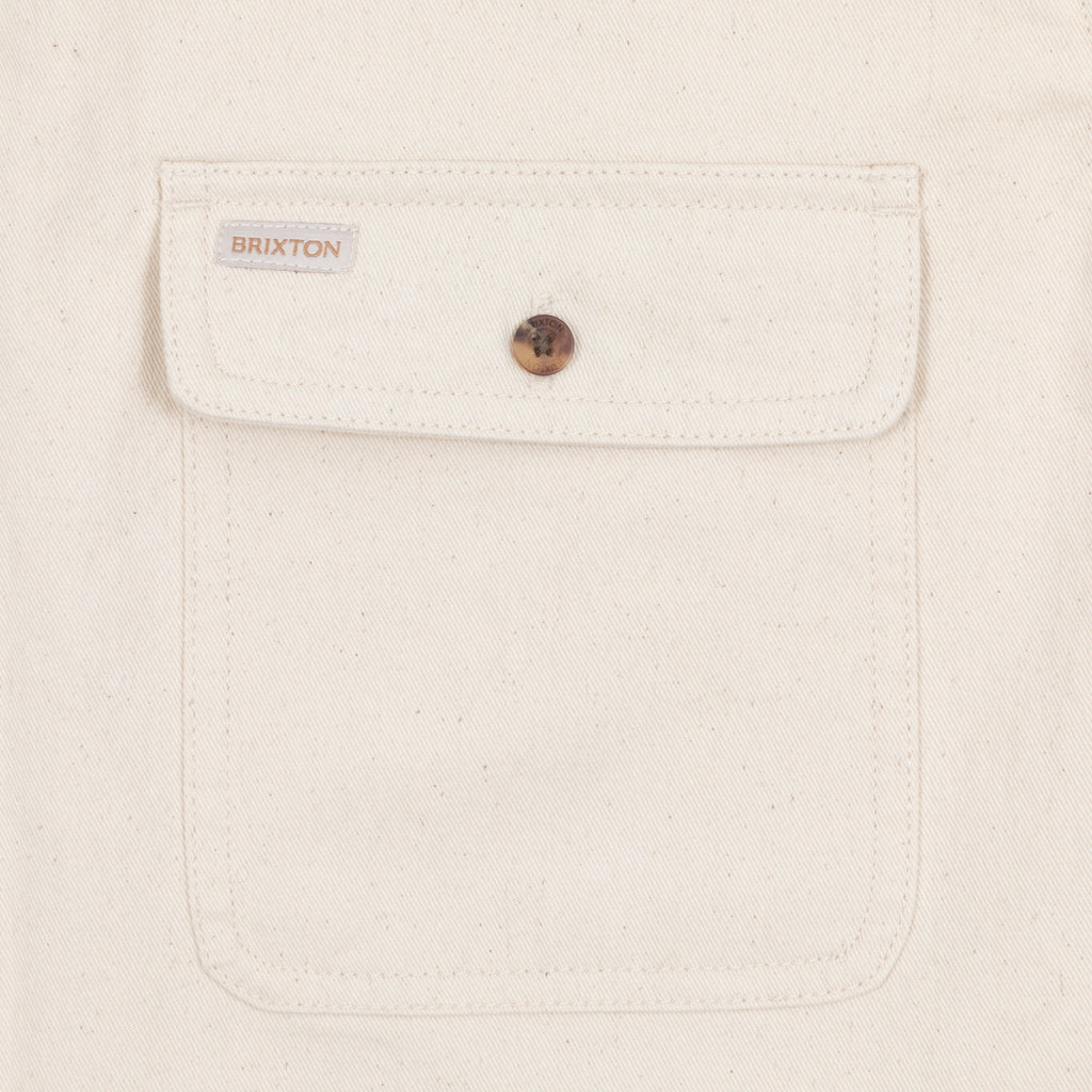 Women's BRIXTON Bowery Boyfriend Overshirt in CREAM