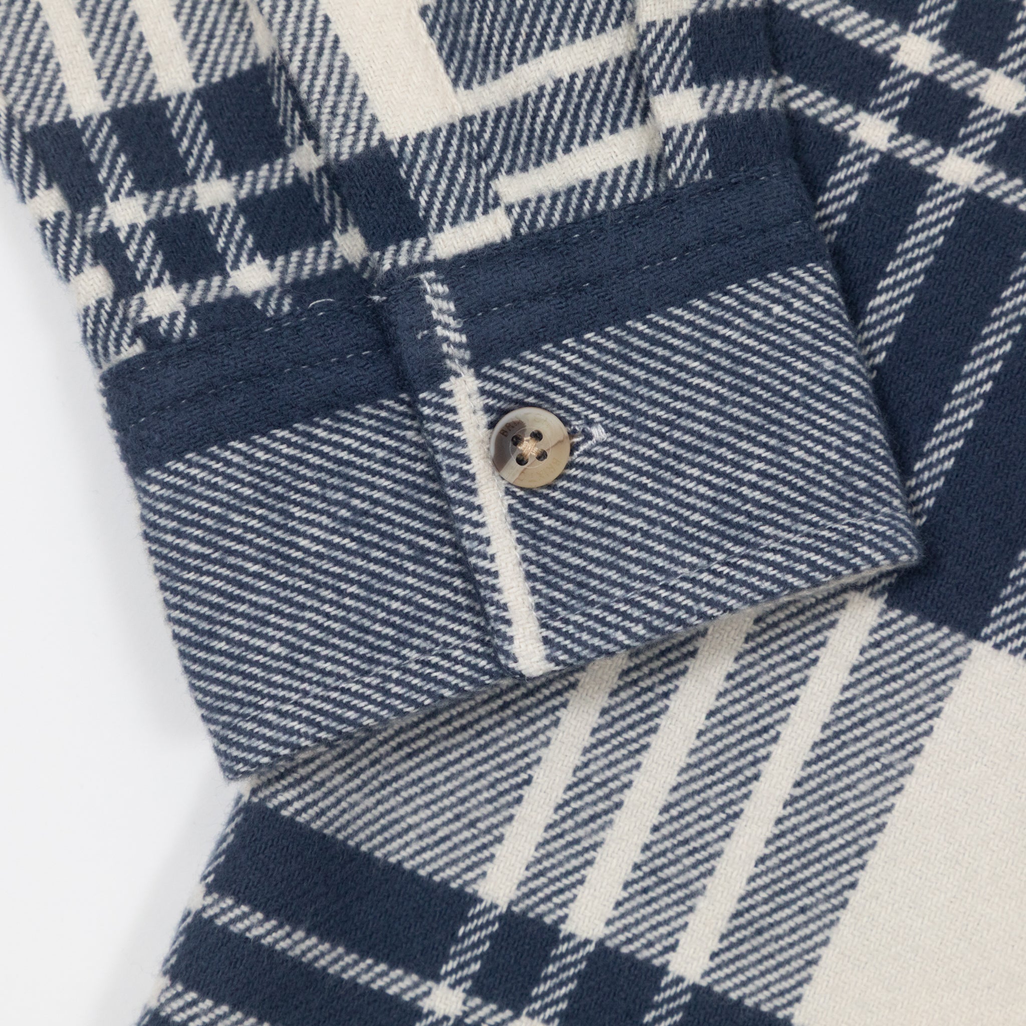 Womens BRIXTON Bowery Check Flannel in BLUE & CREAM