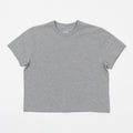 Womens COLORFUL STANDARD Boxy Crop Top in GREY