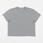 Womens COLORFUL STANDARD Boxy Crop Top in GREY
