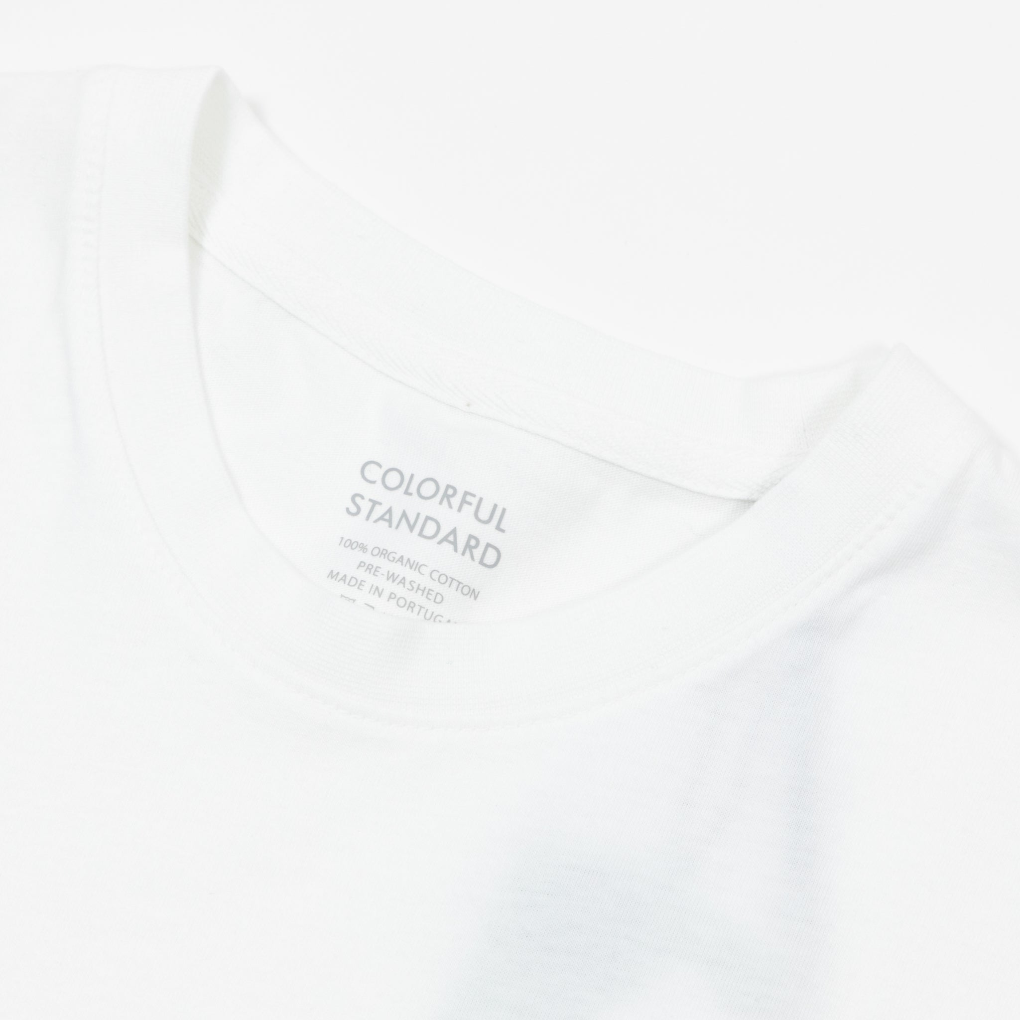 Womens COLORFUL STANDARD Boxy Crop Top in WHITE