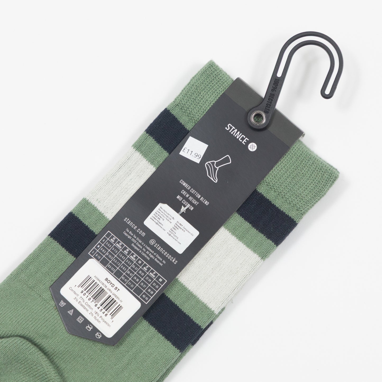 STANCE Boyd ST Crew Socks in GREEN