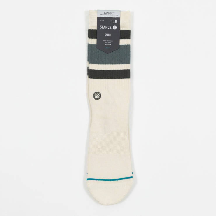 STANCE Boyd Staple Socks in CREAM & TEAL