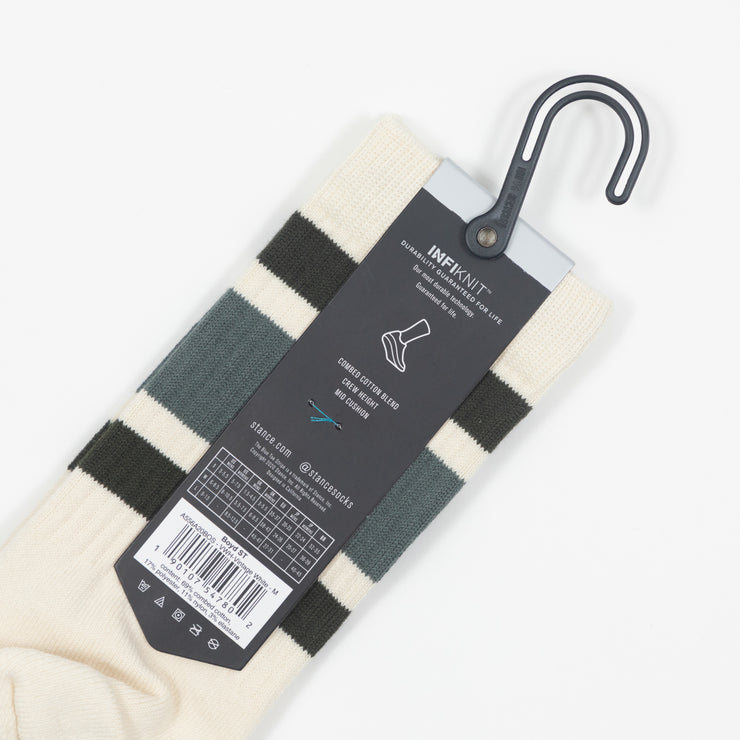 STANCE Boyd Staple Socks in CREAM & TEAL