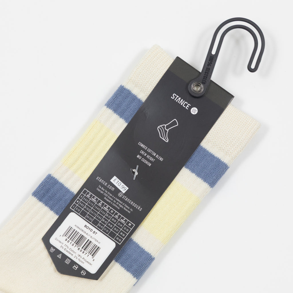 STANCE Boyd Crew Socks in BUTTER