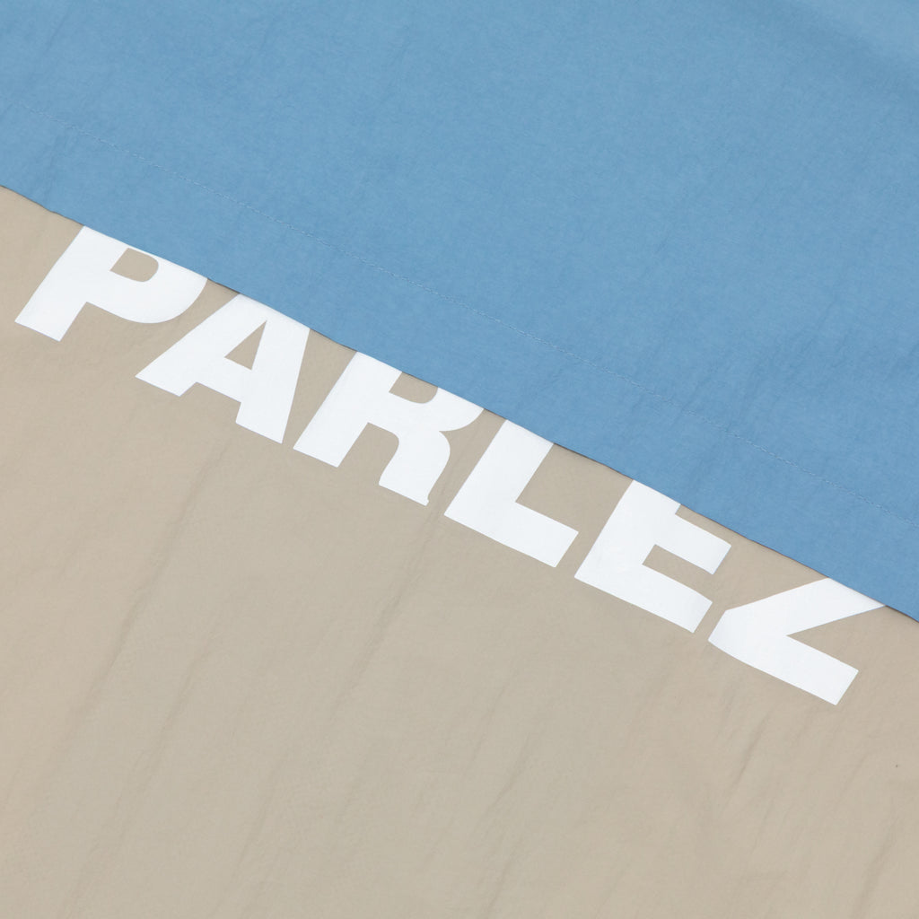 close up parlez winbreaker acket blue yellow beige