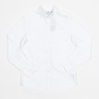 FARAH Brewer Casual Fit Pocket Long Sleeve Shirt in WHITE