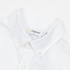 FARAH Brewer Casual Fit Pocket Long Sleeve Shirt in WHITE