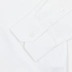 FARAH Brewer Casual Fit Pocket Long Sleeve Shirt in WHITE