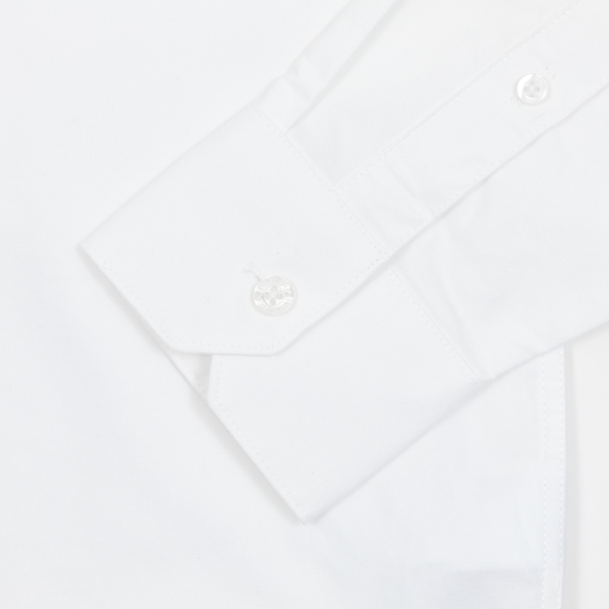 FARAH Brewer Casual Fit Pocket Long Sleeve Shirt in WHITE