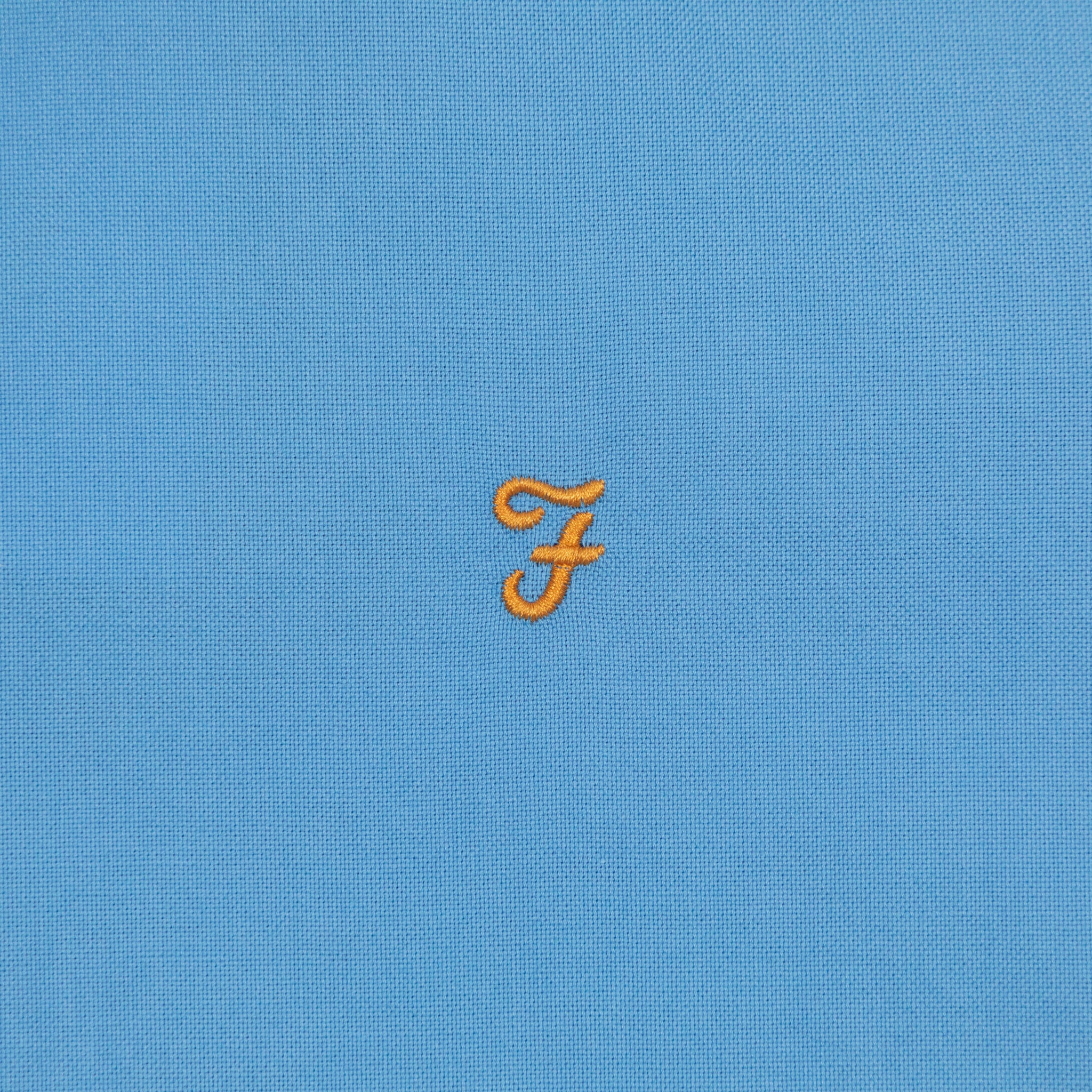 FARAH Brewer Short Sleeve Shirt in BLUE