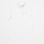 FARAH Brewer Short Sleeve Shirt in WHITE