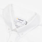 FARAH Brewer Short Sleeve Shirt in WHITE