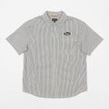 brixton builders short sleeve shirt black white front view