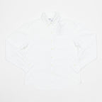 COLORFUL STANDARD Button Down Long Sleeve Shirt in WHITE