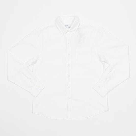 COLORFUL STANDARD Button Down Long Sleeve Shirt in WHITE