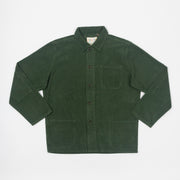 USKEES Buttoned Cord Overshirt in GREEN