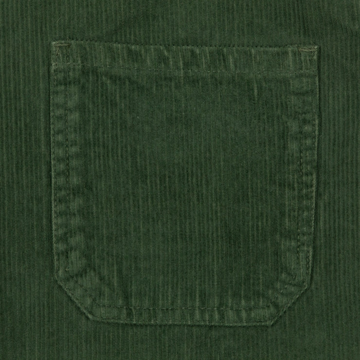 USKEES Buttoned Cord Overshirt in GREEN