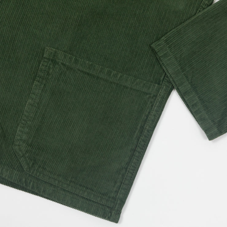 USKEES Buttoned Cord Overshirt in GREEN